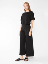 Load image into Gallery viewer, Ri1205 Black Cropped Wide Leg Pant
